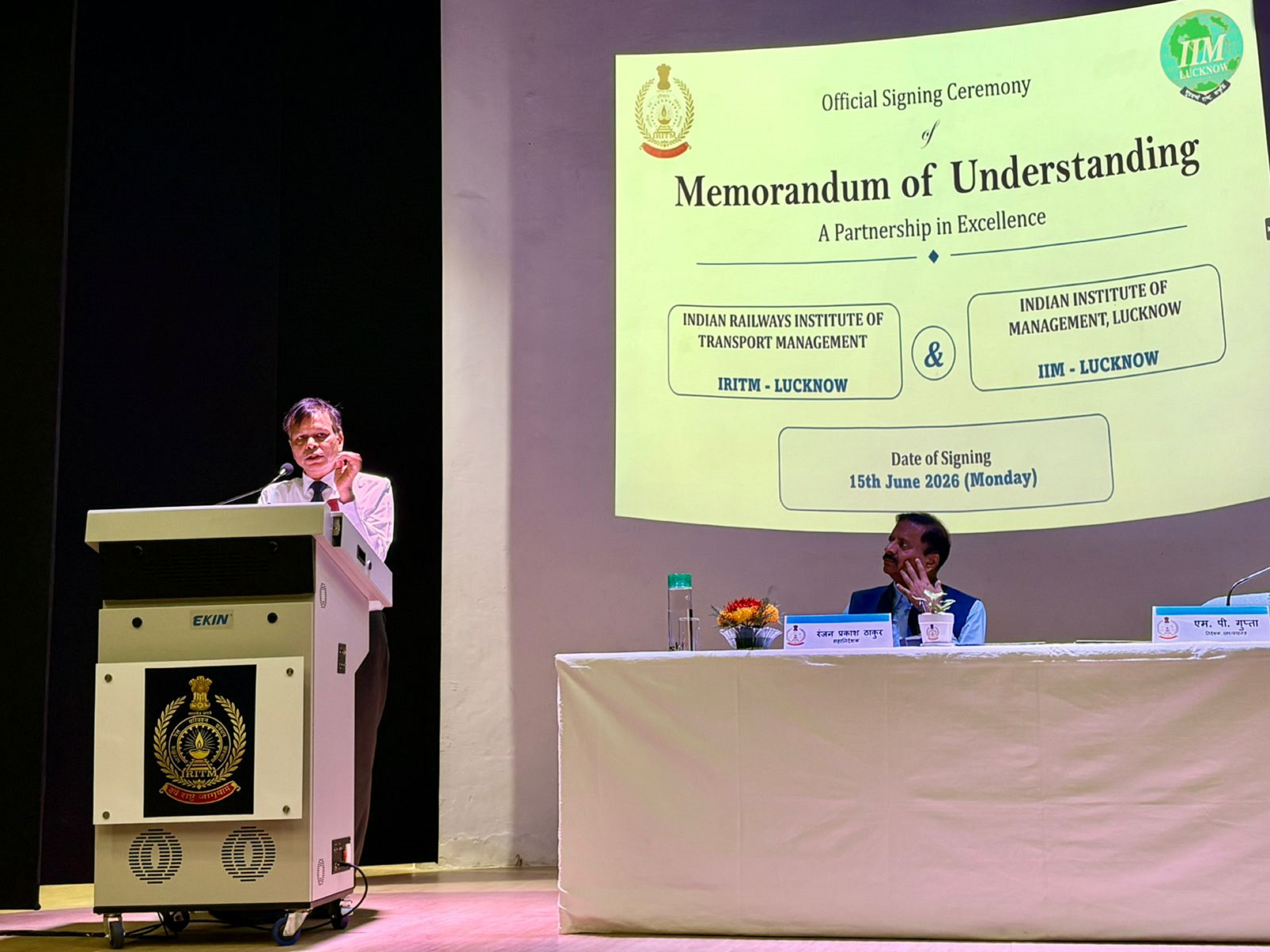 IIM Lucknow and IRITM Lucknow Join Hands to Strengthen Excellence in the Indian Railways Ecosystem